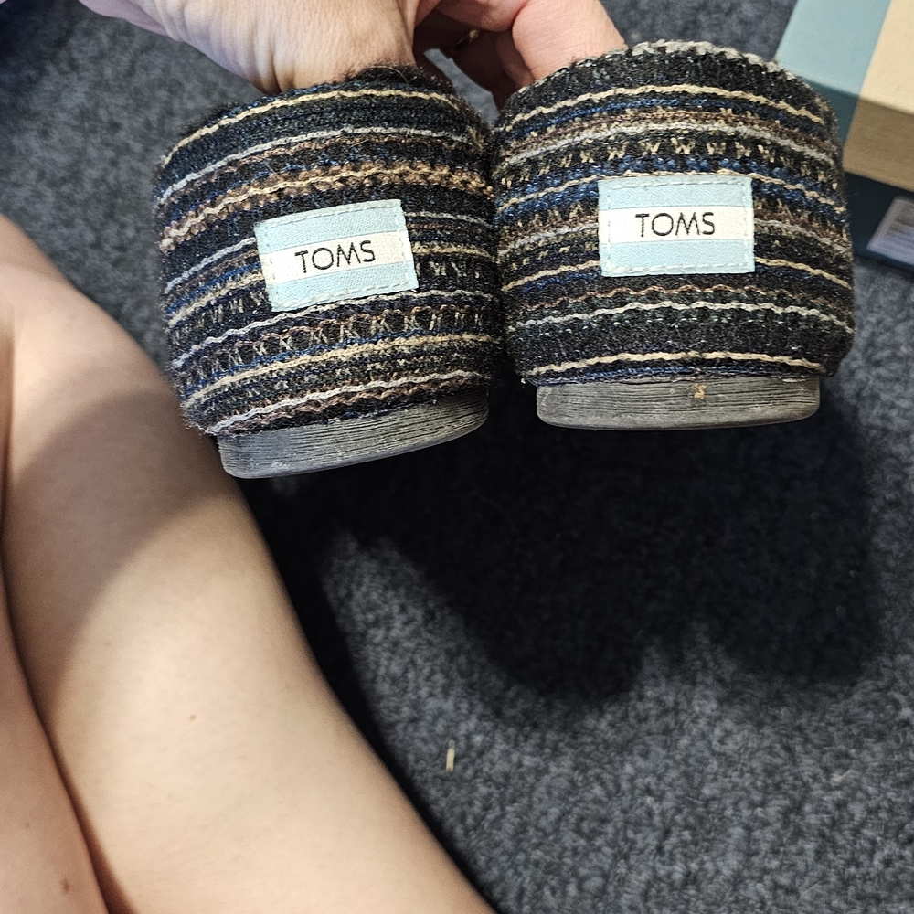TOMS Striped Slip-On Shoes